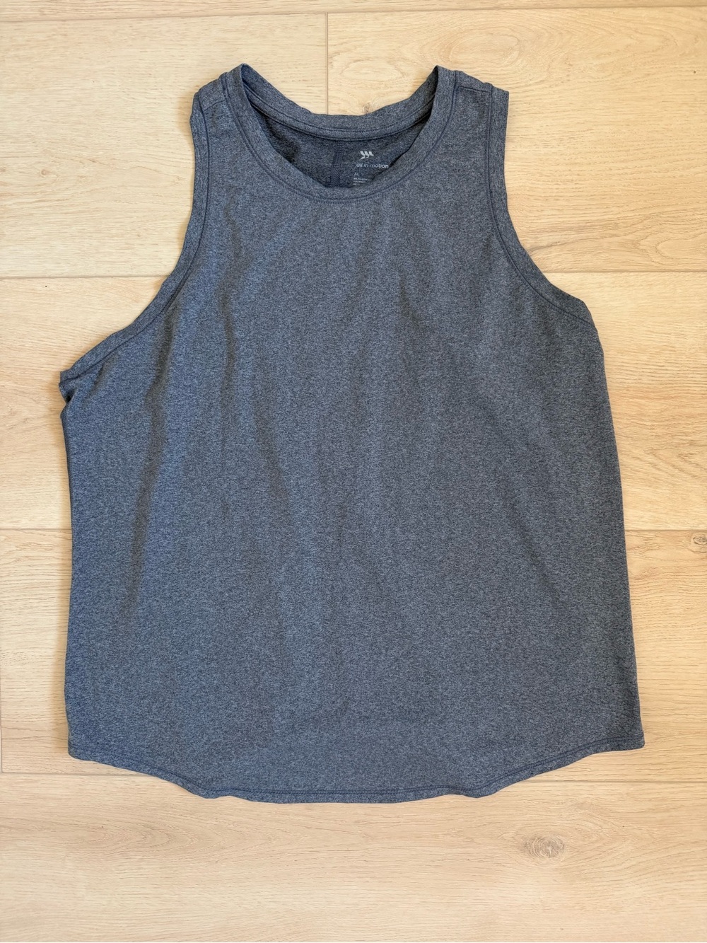 All in motion Workout Athletic Charcoal Gray Performance Tank Top